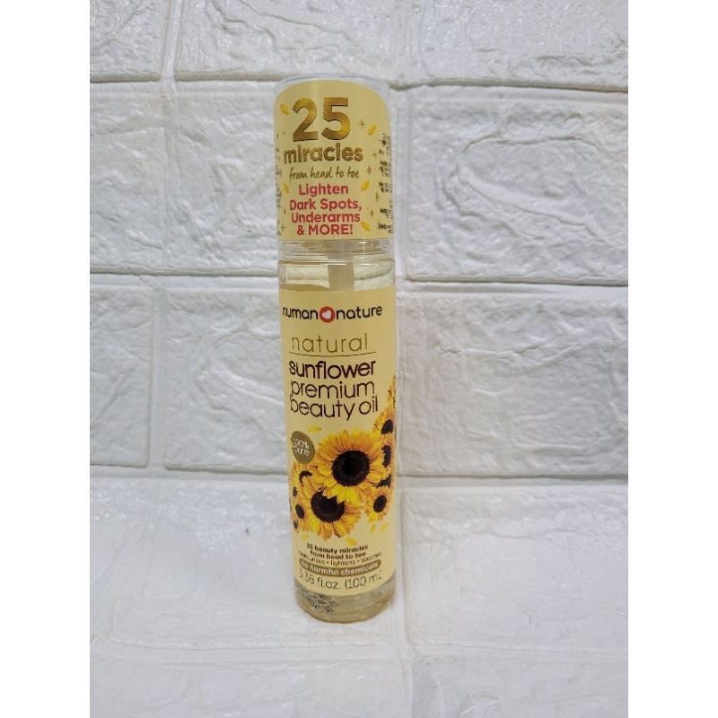 HUMAN NATURE SUNFLOWER PREMIUM BEAUTY OIL (100ML) Shopee Philippines