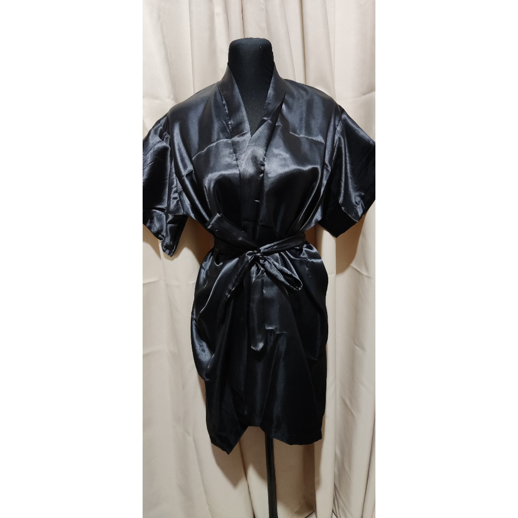 MB 159 With freebies Satin Silk wedding Robe Bridal Robe bridesmaids