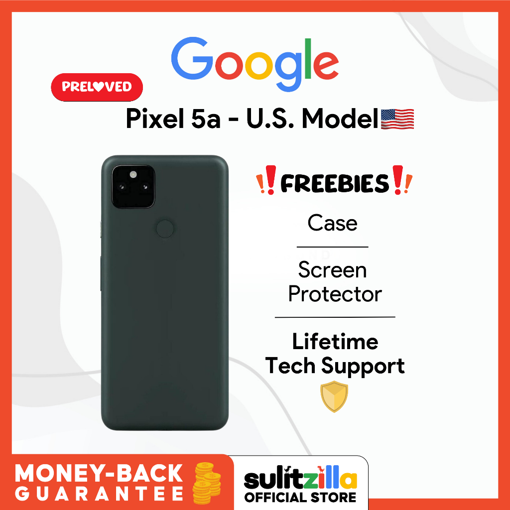 Google Pixel 5a 128GB Mostly Black Excellent Condition with