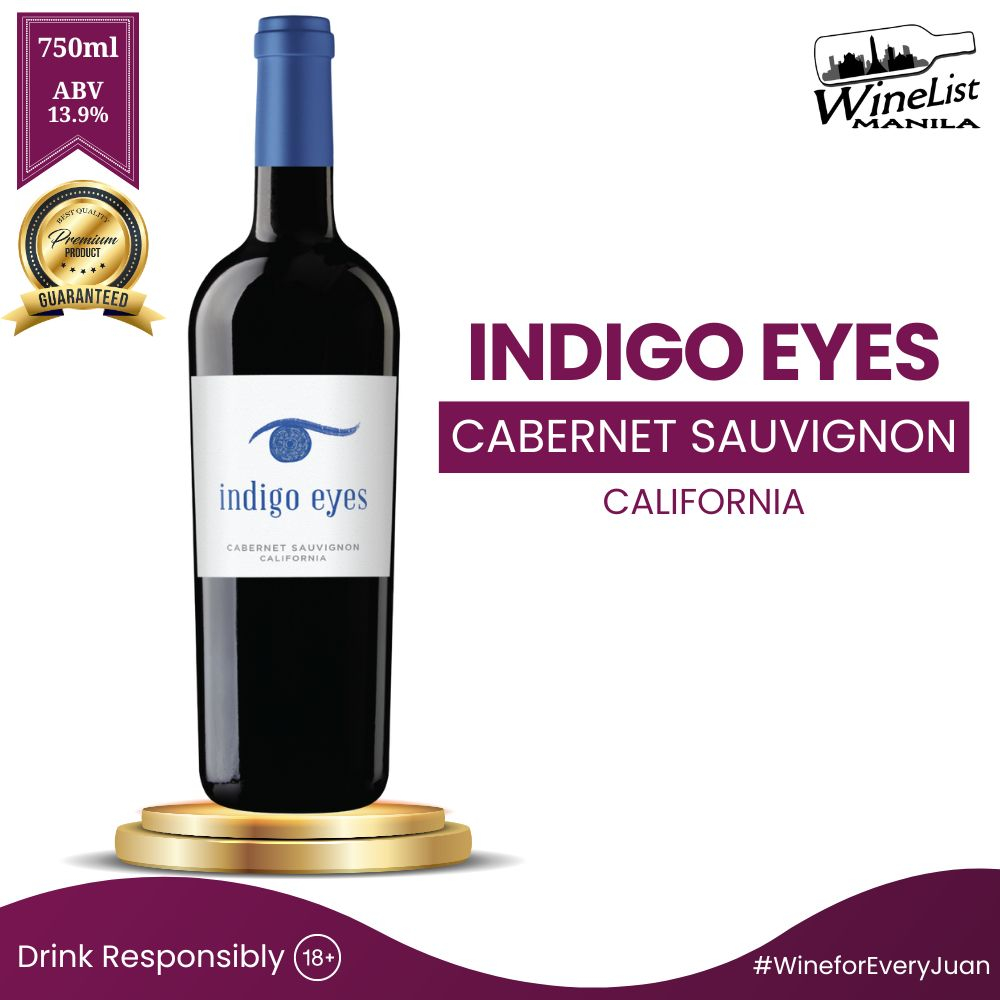 Indigo Eyes Sauvignon, California USA, Red Wine 750ml Shopee