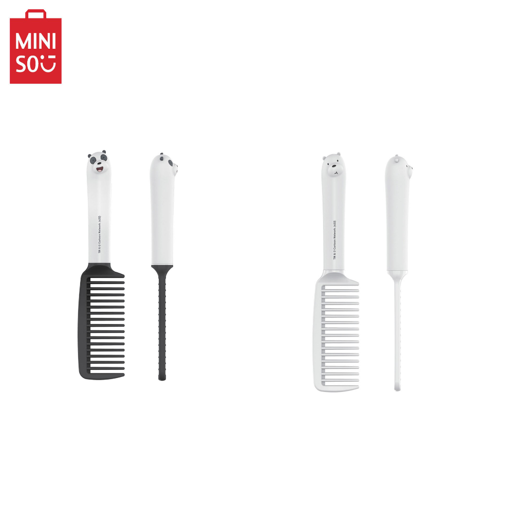 MINISO We Bare Bears 5.0 Fine Tooth Comb | Shopee Philippines