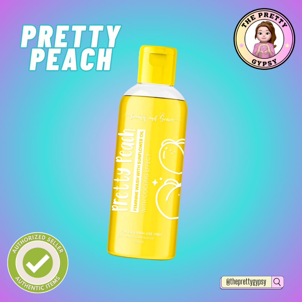 Pretty Peach Feminine Wash With Sunflower Oil and Cooling Effect by