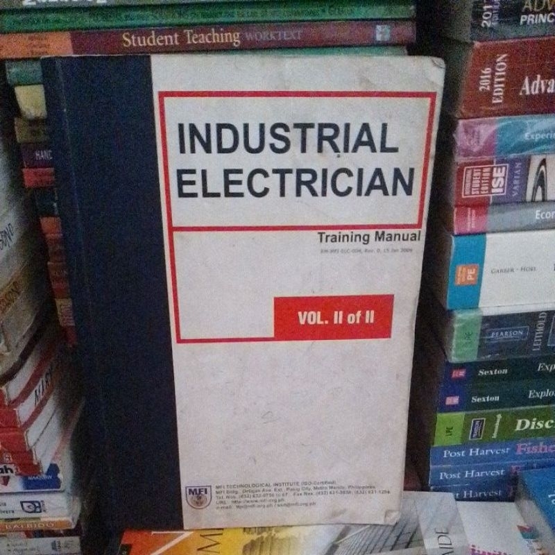 INDUSTRIAL ELECTRICIAN TRAINING MANUAL(VOL.II OF II) Shopee Philippines
