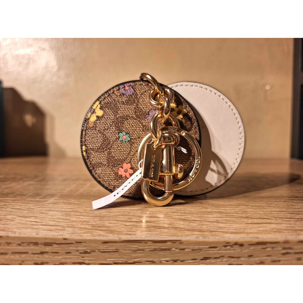 Authentic Coach Mirror Bag Charm In Signature Canvas Shopee Philippines