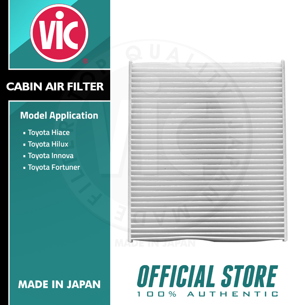 VIC Cabin Air Filter AC111E for Toyota Hiace, Hilux, Innova, Fortuner Shopee Philippines