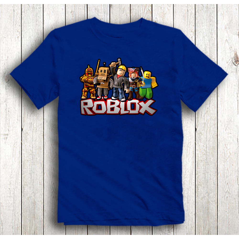 Kids Cartoon Roblox Luminous T-shirt Boy Summer Short Sleeve Glow