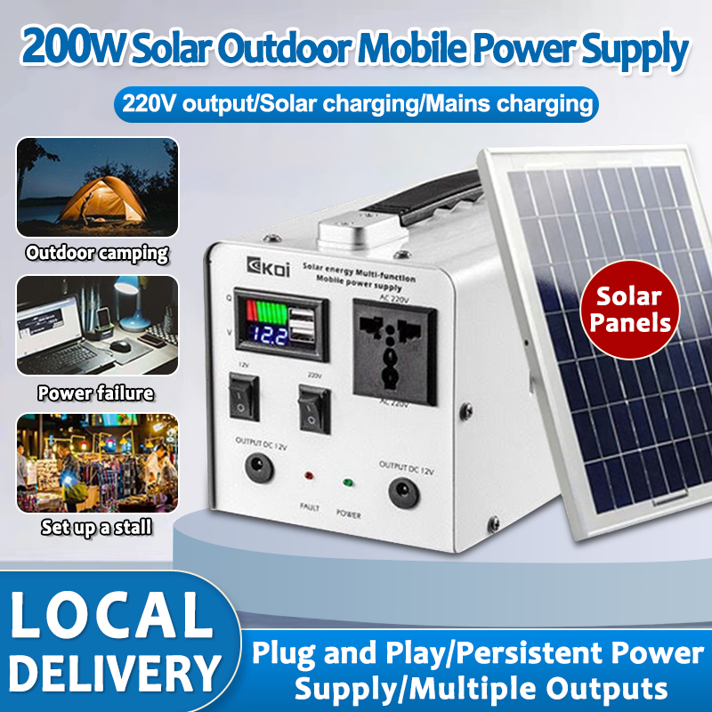 Power Station 220V 200W Power Station 78000mAh MultiFunction Portable