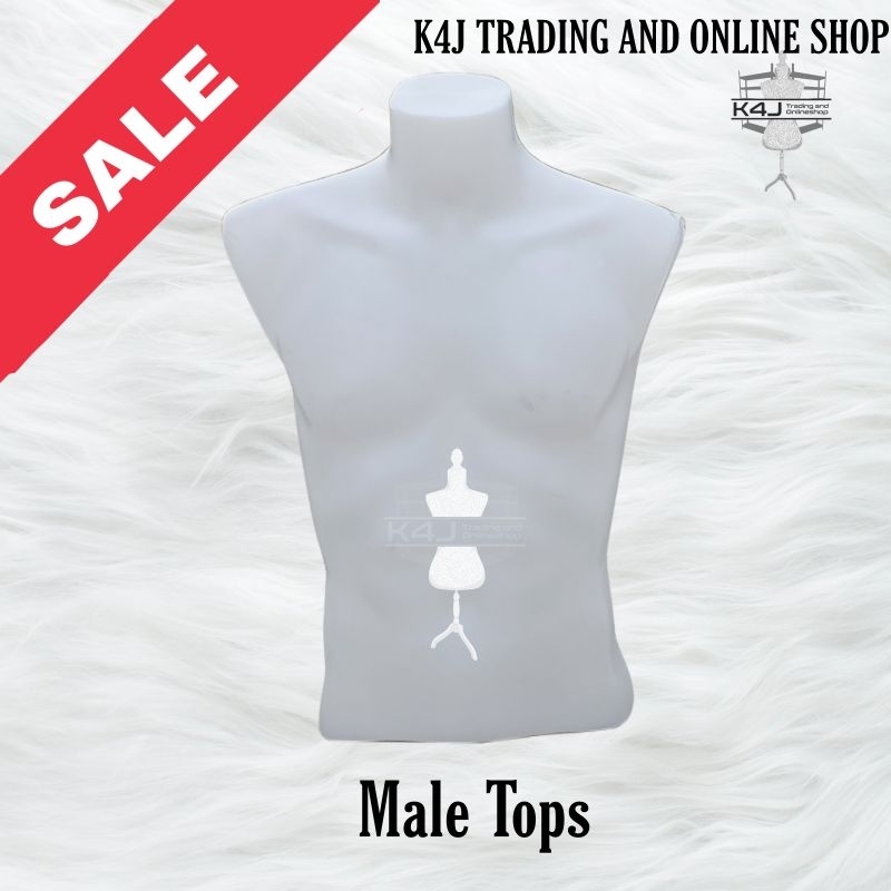 Male Top Mannequin Table top Male Mannequin Manikin white Shopee