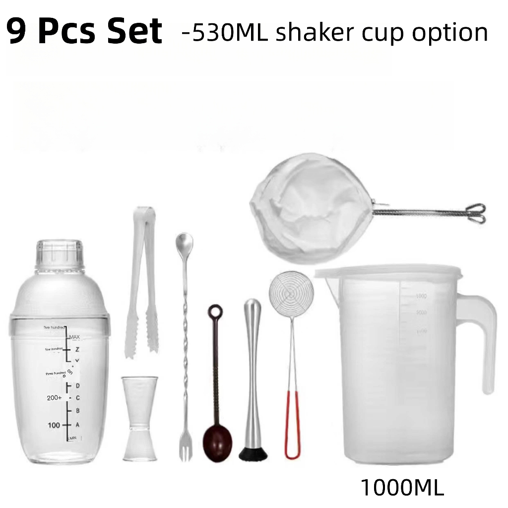 Milk Tea Fruit Tea Making Tools SetShaker, Stirrer, Strainer, Ice