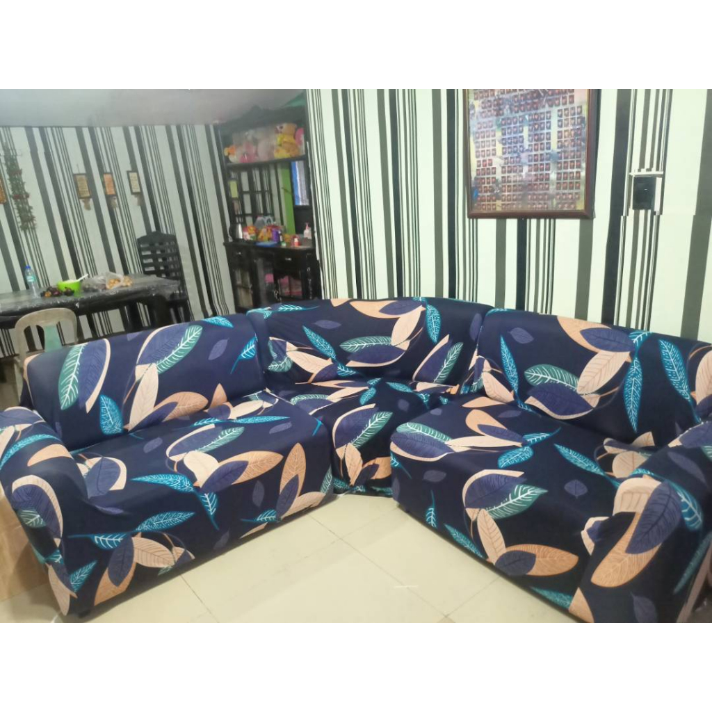 3 in 1 Corner Sofa Cover Set (3Pcs) for 2 Pcs 2 Seater and 1 Pc 1