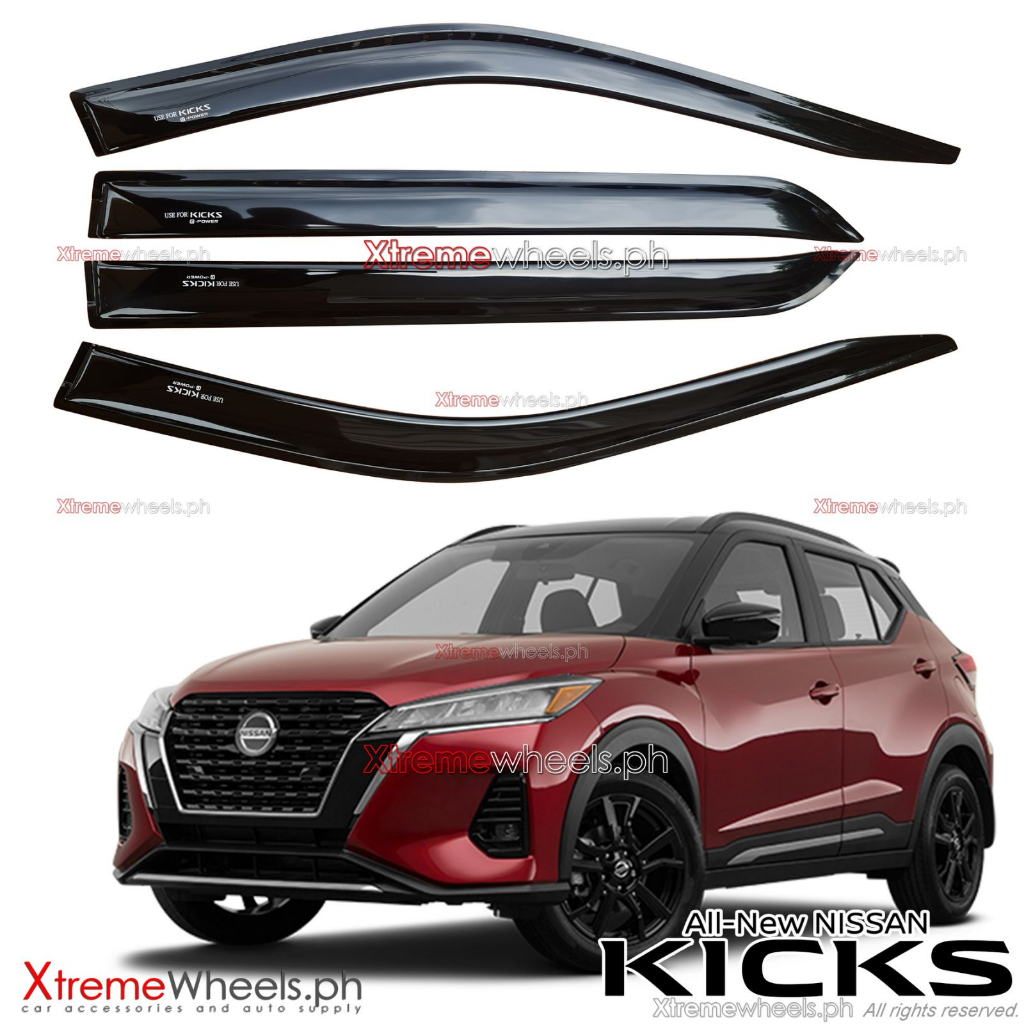 For Nissan Kicks 2017-2024 Window Visor Guards – Transparent Black, Acrylic, Left Rear, Auto Parts