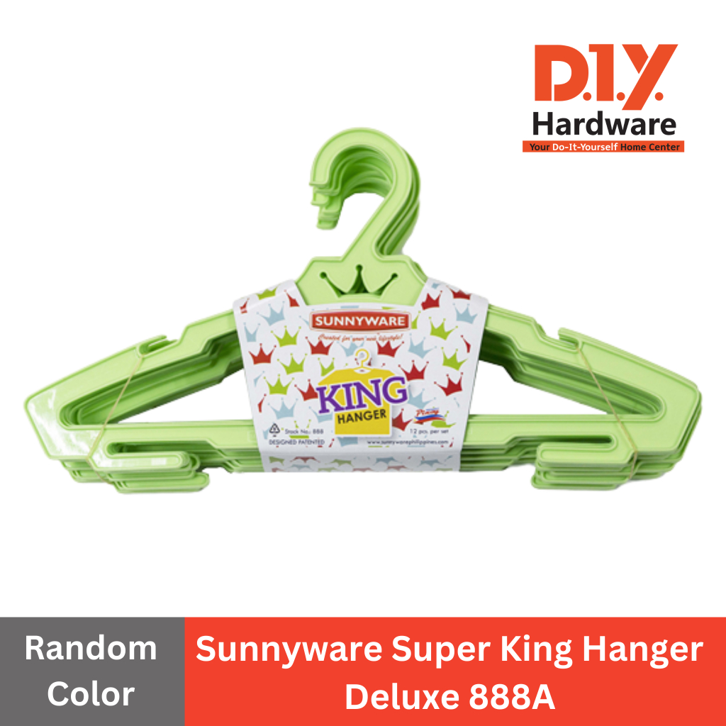 Sunnyware 6pcs Super King Hanger Deluxe 888A (Random Color) | Shopee ...