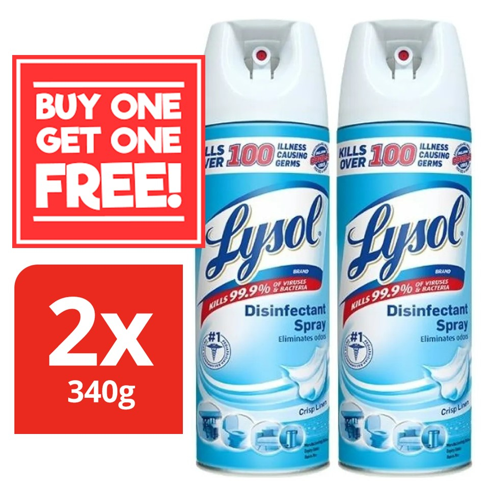[BUNDLE OF 2] Lysol Disinfectant Spray Baby's Room 340g Shopee