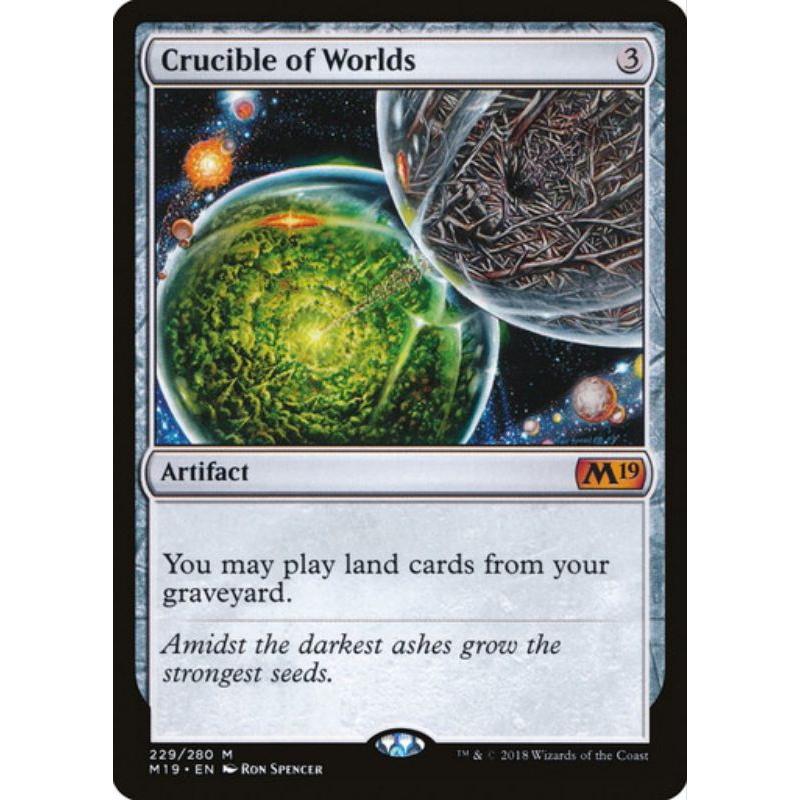 Crucible of Worlds M21 Mythic MTG Cards (WotC) Shopee Philippines