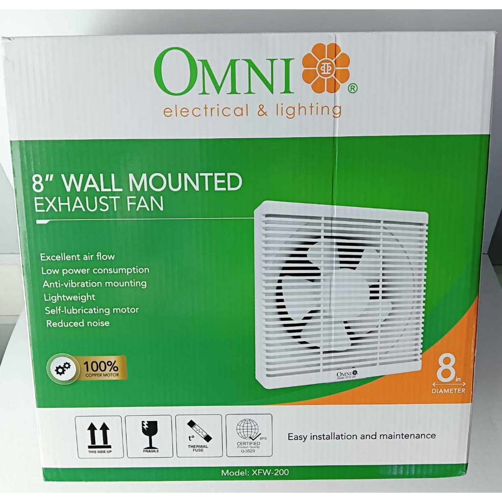 OMNI EXHAUST FAN 8inches Wall Mount XFW200 Shopee Philippines