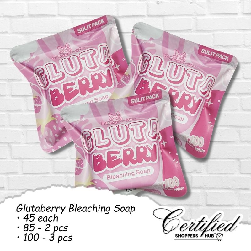 GLUTABERRY BLEACHING SOAP, GLUTABERRY SULIT PACK by Bella Amore