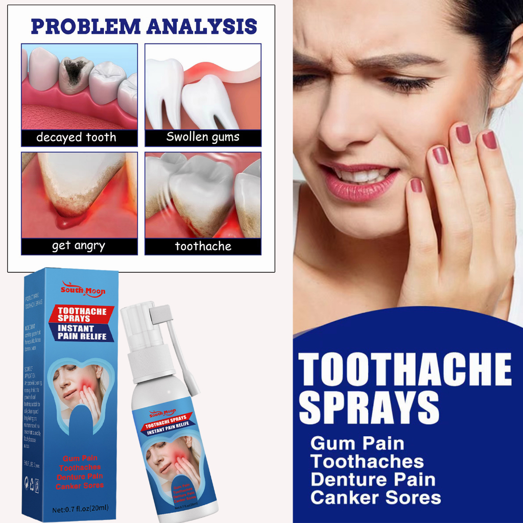 【3 Seconds Pain Relief】Toothache spray/Toothache Pain Reliever Spray