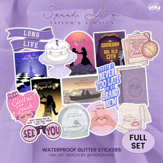 Lover by Taylor Swift Glitter Vinyl Stickers (Tags: aesthetic