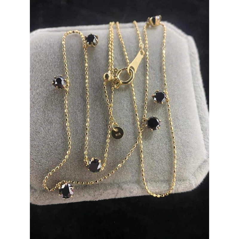 1 Carat Black Diamond Station Necklace With Certificate Shopee Philippines
