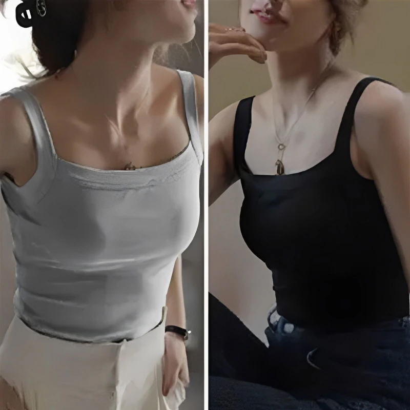 Fashion Korean version slim women's vest elastic camisole beautiful