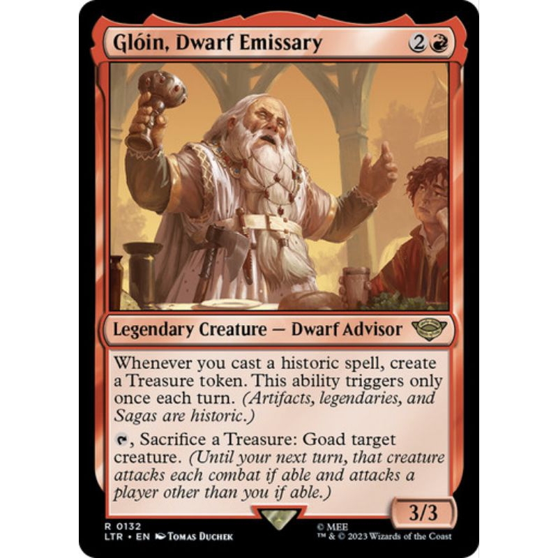 Gloin, Dwarf Emissary - LTR - Rare - MTG Cards (WotC) | Shopee Philippines