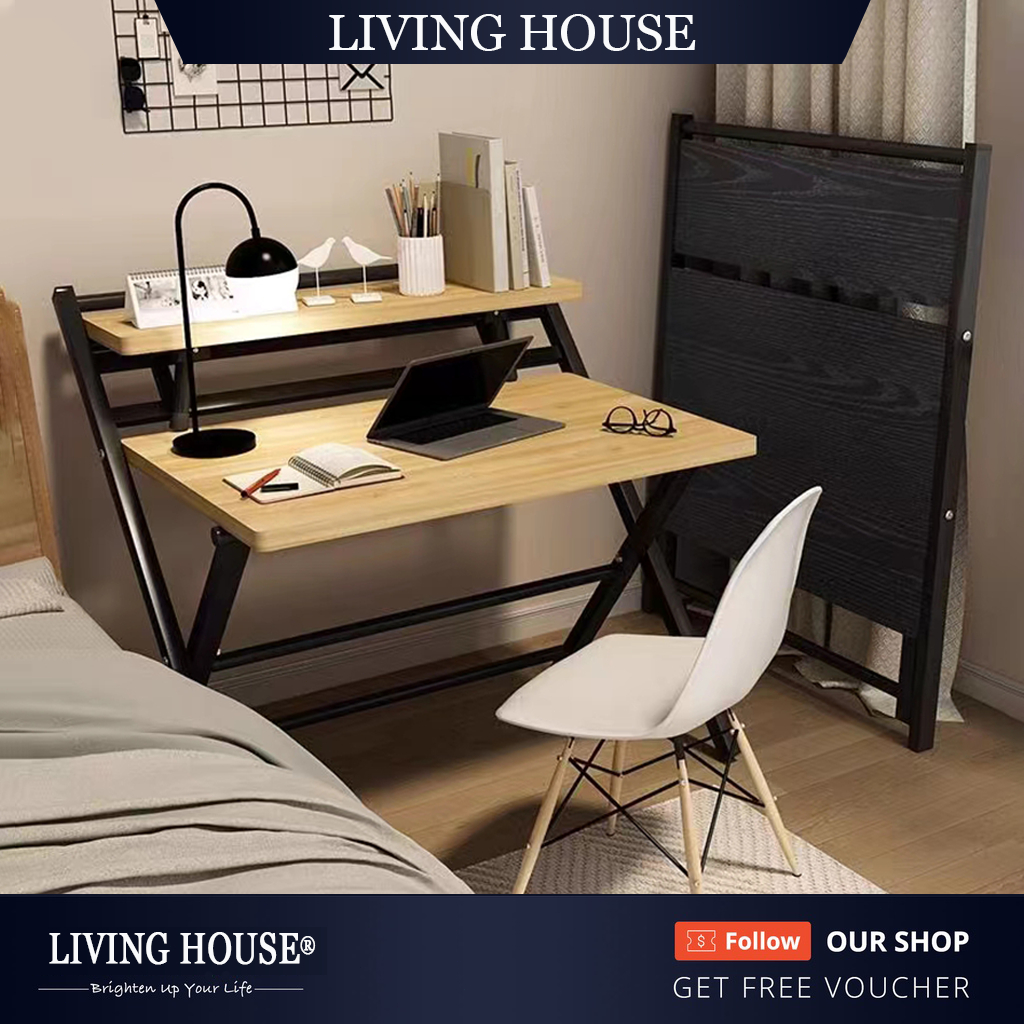 LIVING Folding Simple Computer Desk table desk study table office table nordic style white table