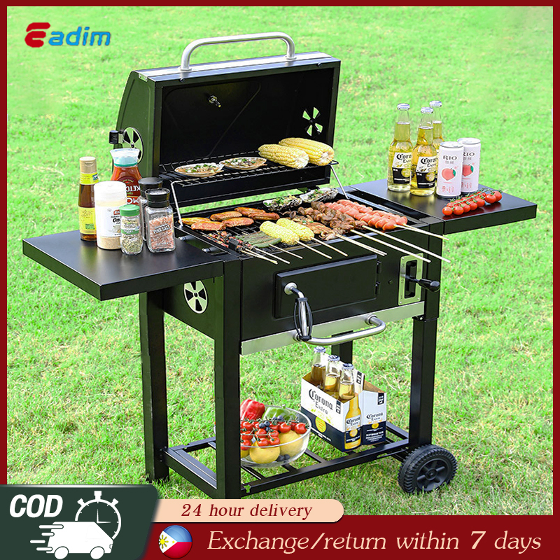 Extra Large Stainless Steel Outdoor BBQ Grill Charcoal Stove BBQ