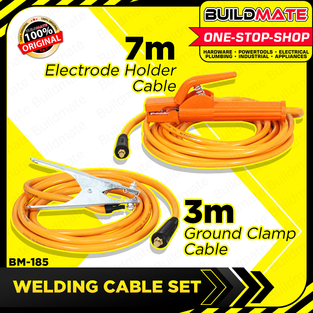 Buildmate Mailtank Welding Cable Set 3M Ground Cable + 7M Welding