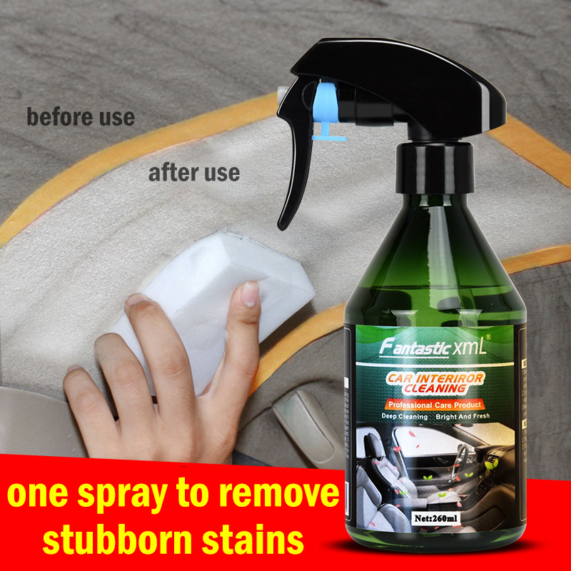 1 Bottle 100ml Multi-functional Car Cleaning Spray, Powerful Stain Remover  For Car Surface Dirt Removal