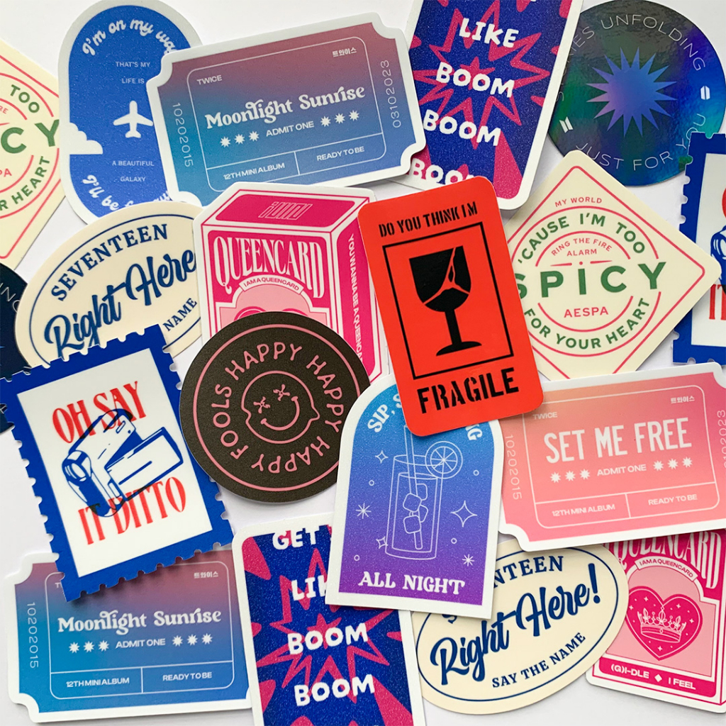 KPOP Waterproof Stickers Noraebang Hits Shopee Philippines