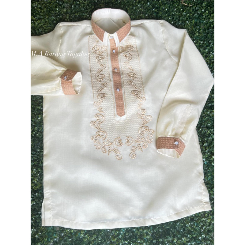 Double Collar Callado Barong Tagalog (Direct Tahian) | Shopee Philippines