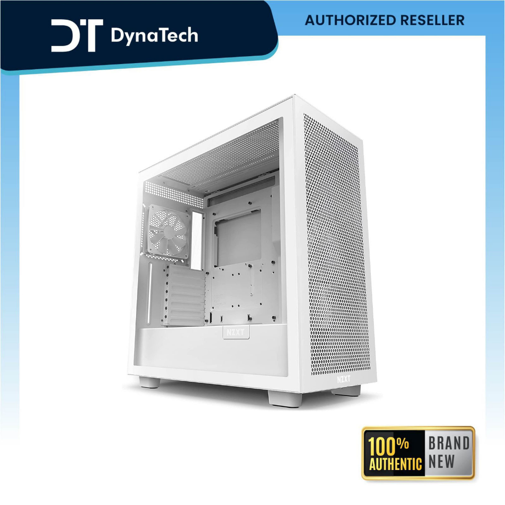 NZXT H7 Flow TG Mesh ATX 2x120mm Case ( White CM-H71FW-01 ) | Shopee ...