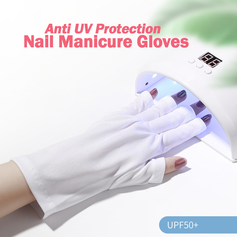 1 Pair Anti UV Rays Protect Gloves Nail Protection Gloves Heat ...