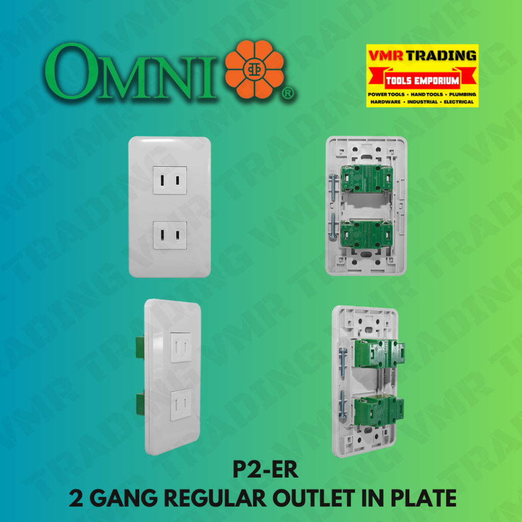 OMNI Classic Outlets and Switches Set in Plate (VMR TRADING) Shopee