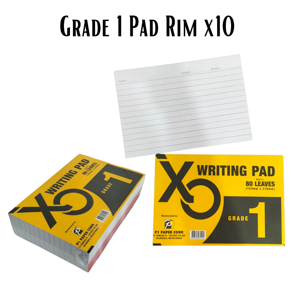 GRADE 1 PAD X10 RIM/GRADE 1 PAD 10PCS PER RIM | Shopee Philippines