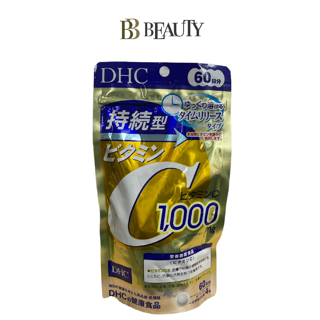 DHC Continuous Vitamin C Supplement 240 Tablets For 60 Days Sustained ...