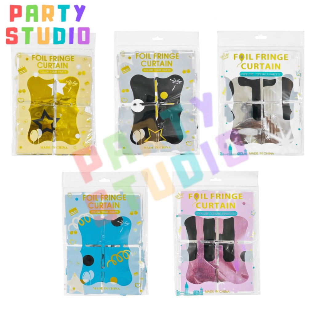 1 x 2 Meter Happy Birthday Foil Curtain Party Wall Decor Square Sequin ...