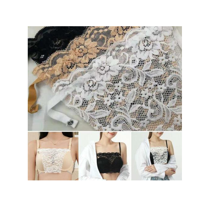 Ladies Cami Secret Lace Clipon Mock Bra Overlay Modesty Panel Camisole Shopee Philippines