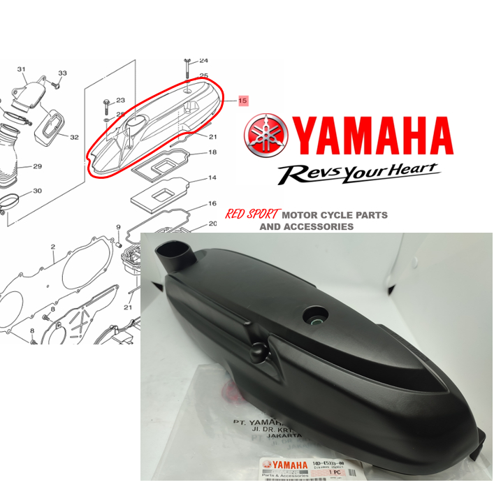 CRANKCASE COVER / COVER SIDE ENGINE FOR MIO SOULTY 14DE533300 YAMAHA