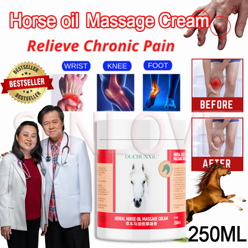 250ml Horse oil Massage Cream Joint Bone Knee PainKiller Shoulder