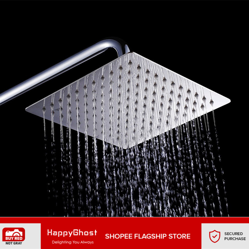 8/10 inch Rainfall Shower Head Stainless Steel Square Rain Shower Head ...