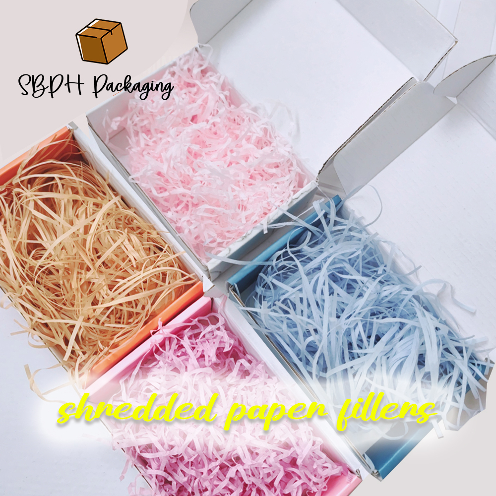 Shredded Paper Fillers 100 grams Decorative Gift Craft Colorful Gift Filler Shopee Philippines