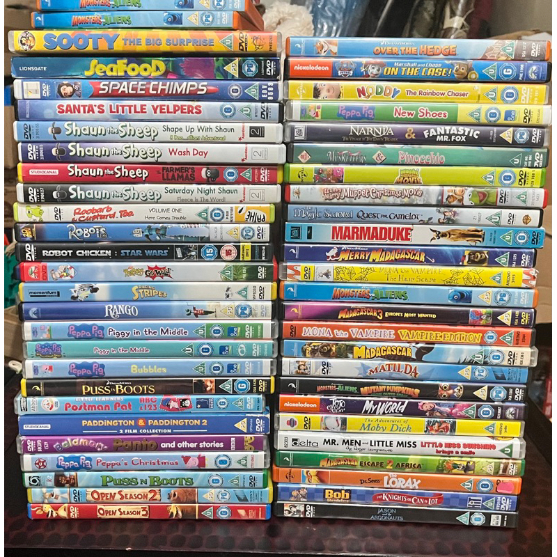 Assorted Original Animated Cartoons Region 2 Dvd Movies | Shopee ...