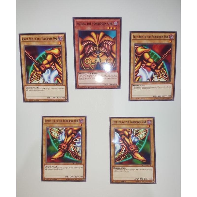5 Parts of the Exodia Complete Set Custom Print (Proxy) | Shopee ...