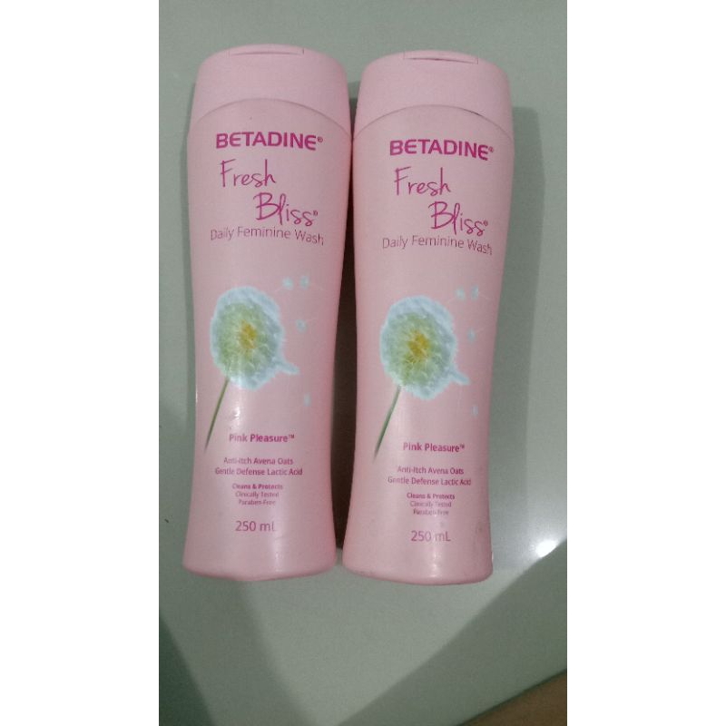 BETADINE FEMININE WASH PINK PLEASURE 250ml (2x250ml) Shopee Philippines