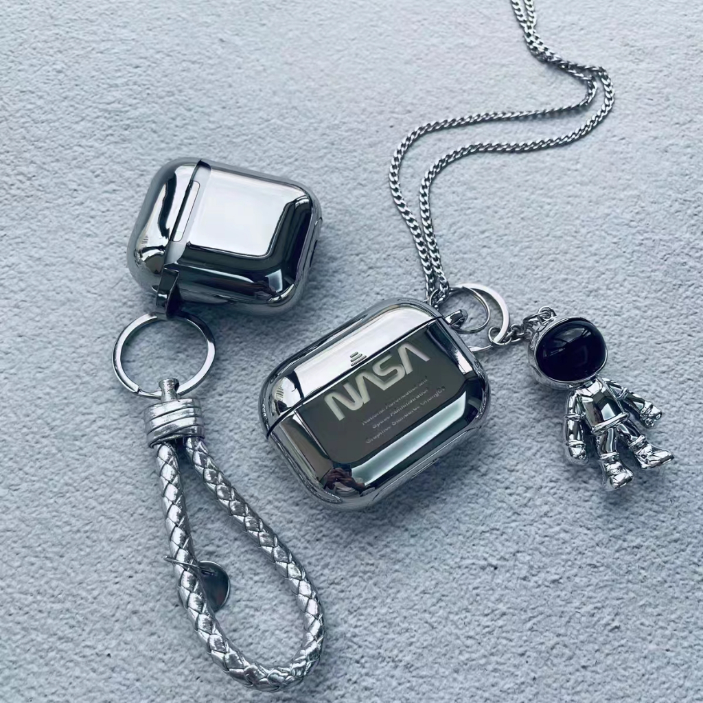 NASA Electroplated Matte Protective Earphones Case Cover for Apple AirPods  1/2/3 and Pro Pro2