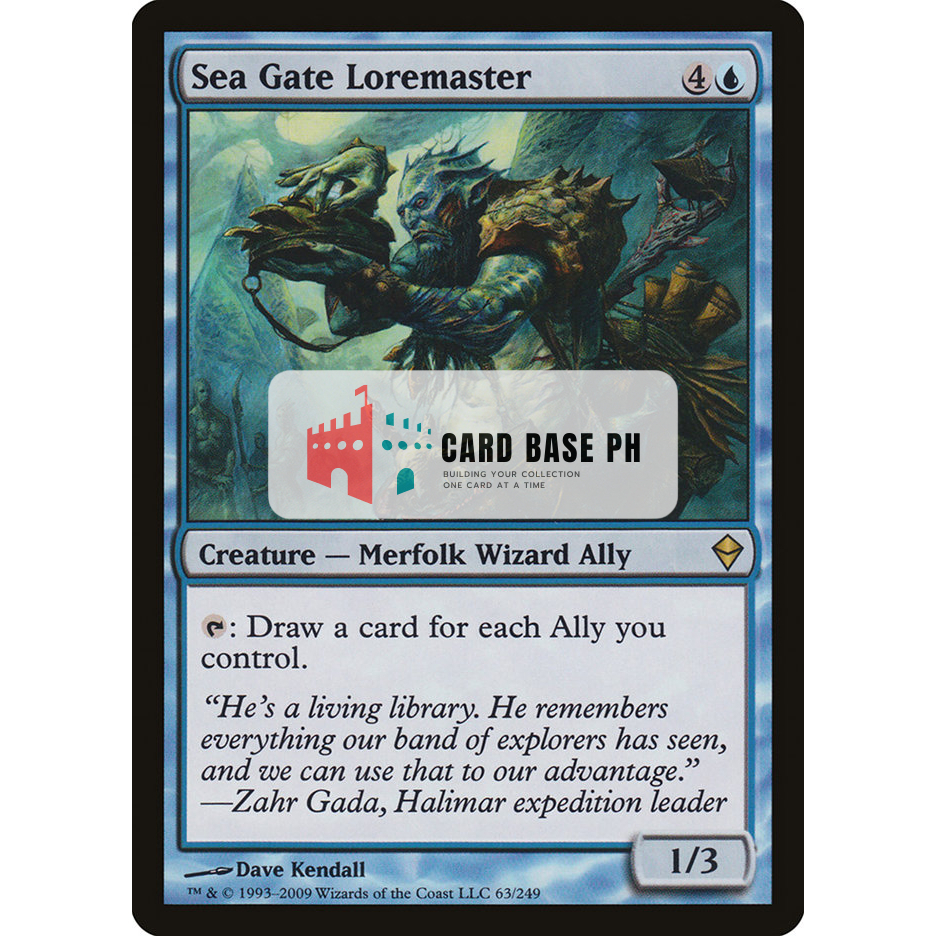 Sea Gate Loremaster(Lightly Played) - Magic the Gathering Trading Card ...