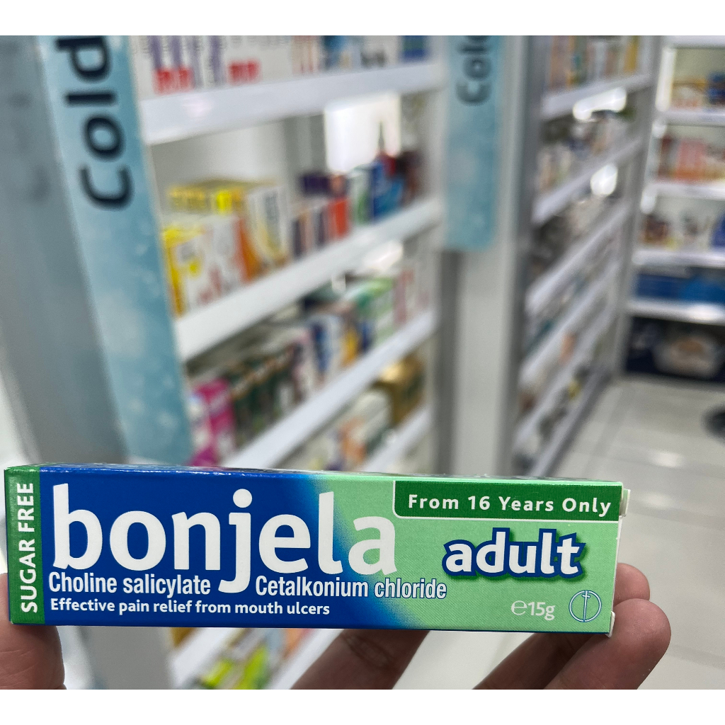 Bonjela 15g for Adult Mouth Ulcer, Denture Sore, Singaw Pain Reliever ...