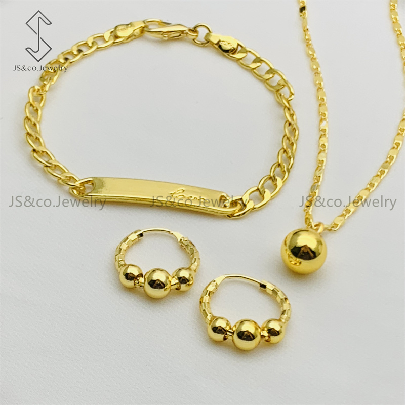 JS&CO jewelry 18K Bangkok Gold kids 3in1 Jewelry Set for Kids 2519s ...