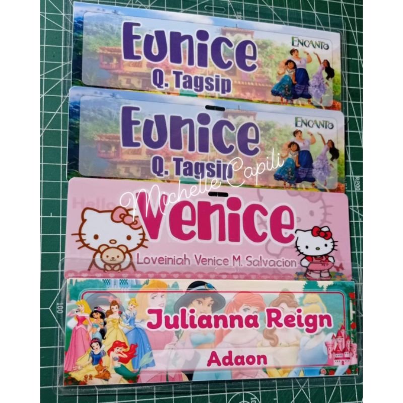 NAME TAG Laminated/PVC BACK TO BACK (NAME ONLY) | Shopee Philippines
